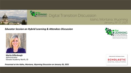  ID, MT, WY Educator Session on Hybrid Learning & Attendees Discussion 