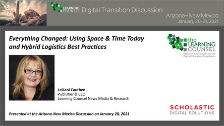 AZ, NM: Everything Changed: Using Space & Time Today and Hybrid Logistics Best Practices