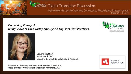 Northeast - Everything Changed: Using Space & Time Today and Hybrid Logistics Best Practices