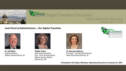 ID, MT, WY - Local Panel of Administrators: “Our Digital Transition”