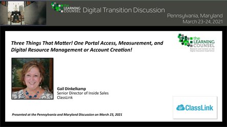 Three Things That Matter! One Portal Access, Measurement, and Digital Resource Management or Account Creation!