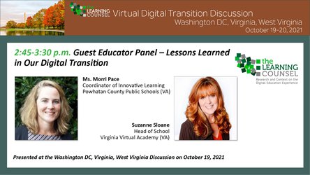  DC, VA, WV - Guest Educator Panel – Lessons Learned in Our Digital Transition