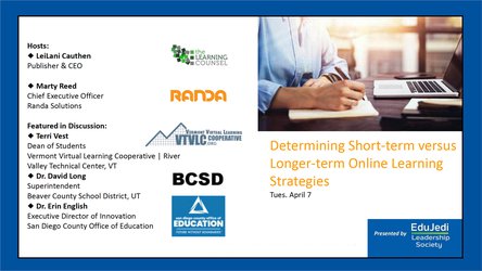 Determining Short Term Vs Long Term Online Learning Strategies